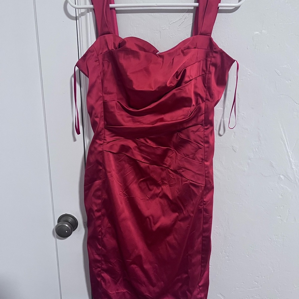 Ralph Lauren Strapless Red Dress